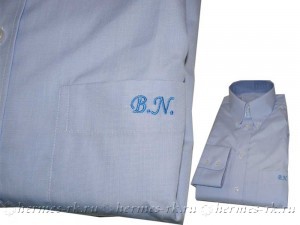 Вышивка на кармане рубашки