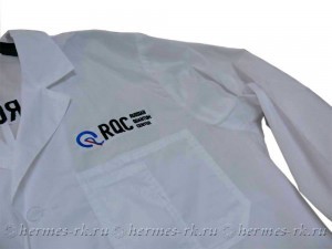 Вышивка на медицинском халате