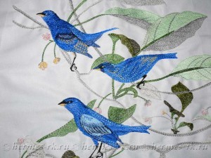 Вышивка птиц