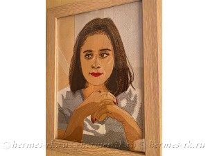 Вышивка портрета
