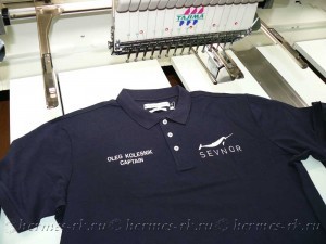 Именная вышивка на поло