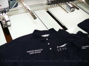 Именная вышивка на поло