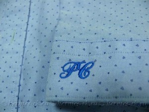 Вышивка на манжете рубашки