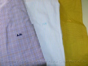 Вышивка инициалов на рубашке