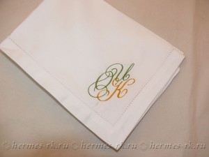 Вышивка вензеля