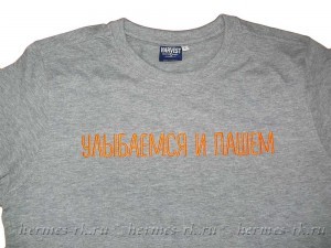 Вышивка на футболке