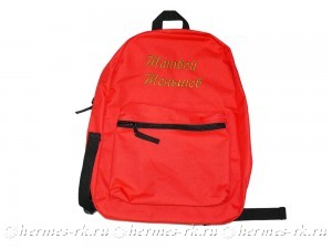 Вышивка на рюкзаке