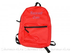 Вышивка на рюкзаке