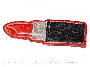 Вышитый значок Губная помада