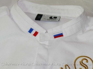 Вышивка на воротнике рубашки