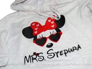 Вышивка на свитшоте