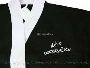 Машинная вышивка на кимоно