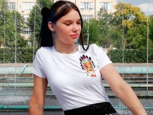 Машинная вышивка на футболках