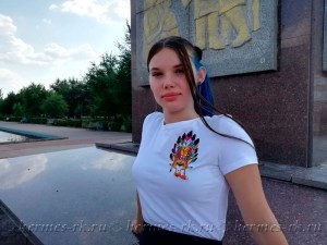 Вышивка на футболке