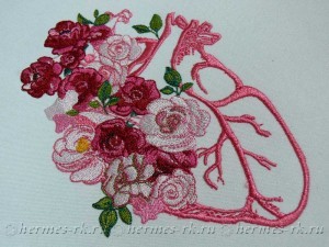 вышивка цветов