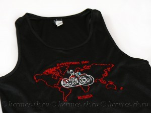 Вышивка на майке