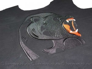 Комбинация объёмной вышивки с обычной