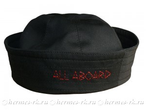 Вышивка на черной панаме