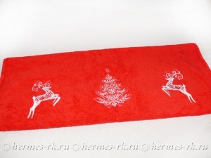 Новогодняя вышивка на полотенцах