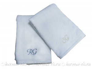 Вышивка инициалов на полотенцах