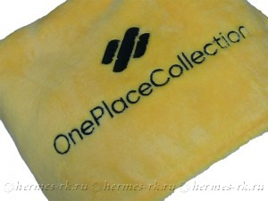 Вышивка на пушистом пледе