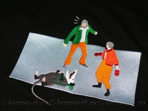 Вышивка изображения на худи