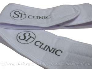 Вышивка на махровой повязке