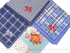 Носовые платочки с вышивкой