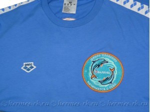 Вышивка на футболке логотипа