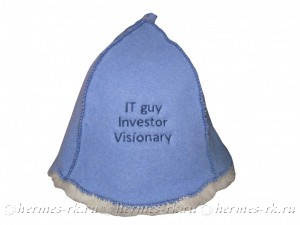 Вышивка на банной шапке