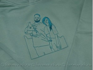 Вышивка семьи по фотографии