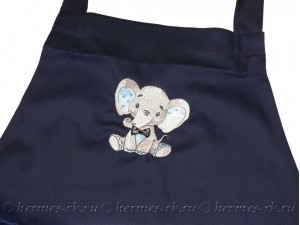 Вышивка на фартуке Слоника на заказ