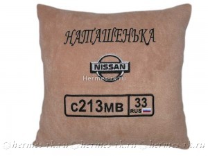 Вышивка на подушке