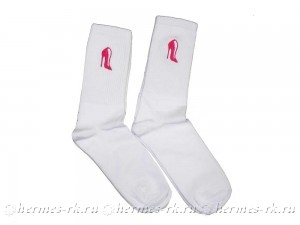 Вышивка туфель на носках