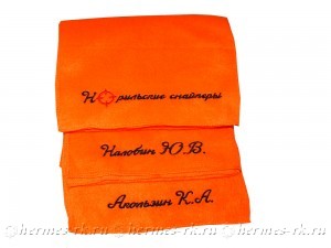 Вышивка на шарфах на заказ