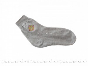 Вышивка рисунка на носках