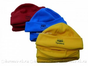 Вышивка на флисовых шапках