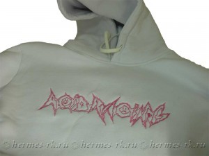 Вышивка на толстовке