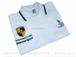 Вышивка на рубашке поло