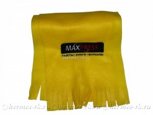 Вышивка на шарфах из флиса