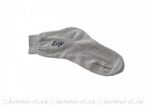 Вышивка логотипа на носке