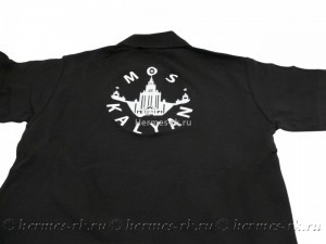 Вышивка большого логотипа на поло