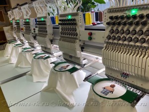 Вышивка на детали изделия