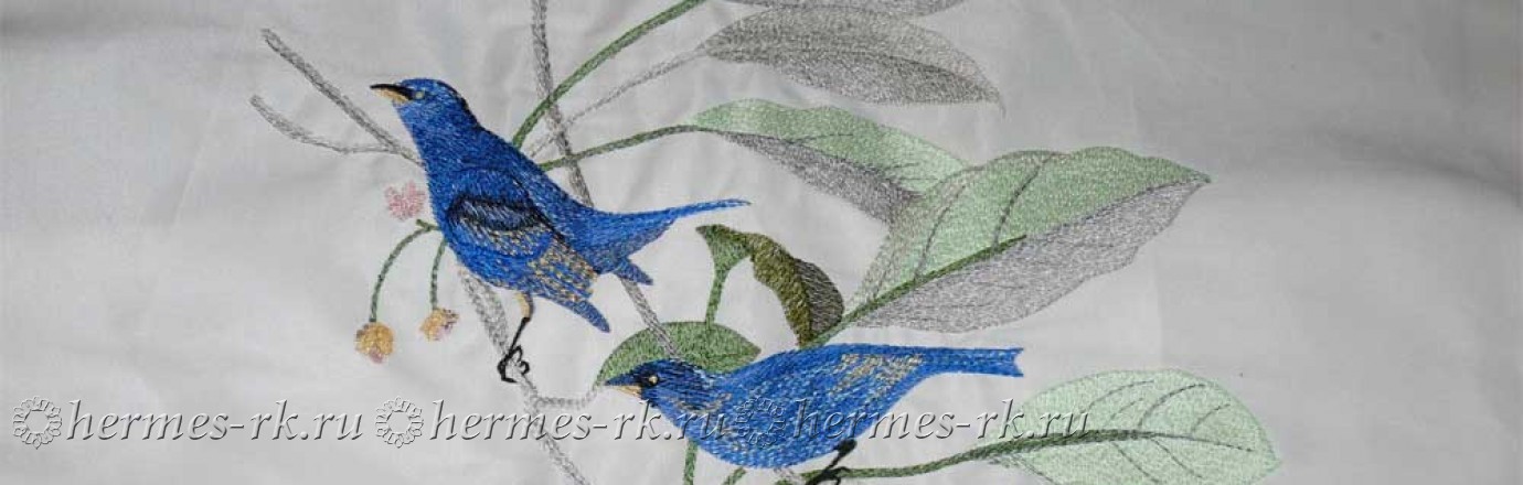 Вышивка птиц
