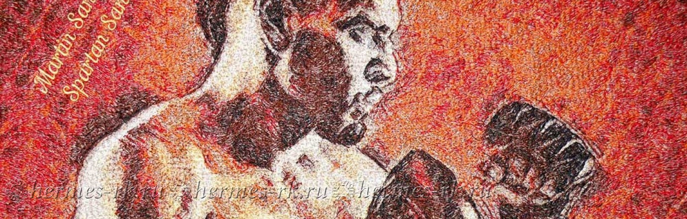 Вышивка "Боксер"