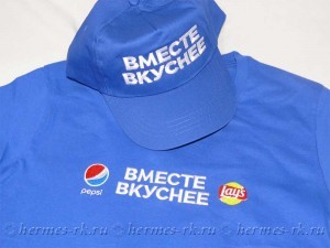 Вышивка рекламы на футболках