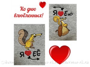 Парная вышивка на текстиле на заказ в Москве