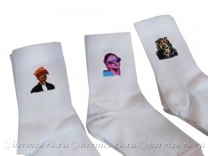 Вышивка на носках