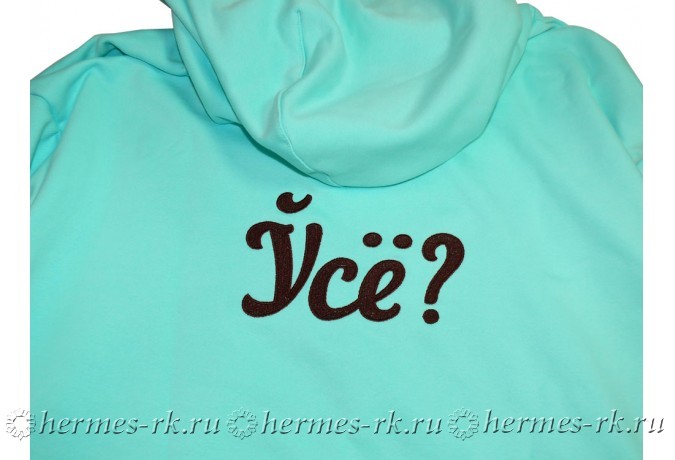 Вышивна на толстовке на заказ