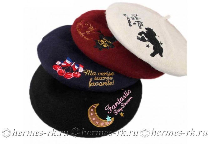 Вышивка на беретах на заказ